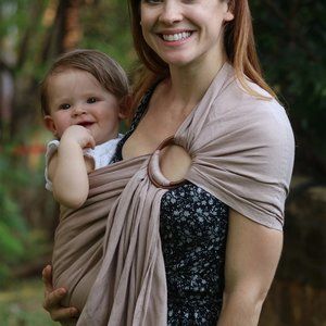 Sakura Bloom 100%Linen Ring Sling